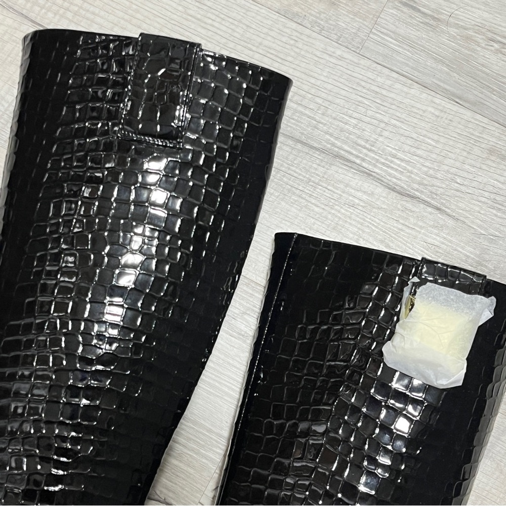 Katy Perry The Geminni Boot, Elegant Black Croc-Embossed Knee-High Boots, 9 - Picture 5 of 9